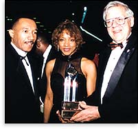 Rev. Heber Jentzsch, NAACP President Kweisi Mfume and Ernestine Peters