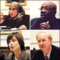 S. Sameera Fazili, Isaac Hayes, Lorne Craner and Catherine Bell